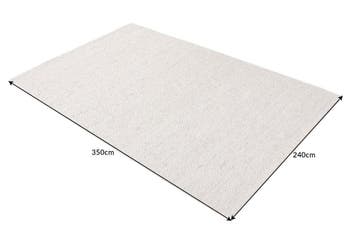 Tapijt van wol, 350x240 cm, zilvergrijs - 41718, Ophalen of Verzenden, Nieuw