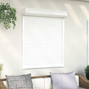vidaXL Rolluik 100x120 cm aluminium wit, Verzenden, Nieuw