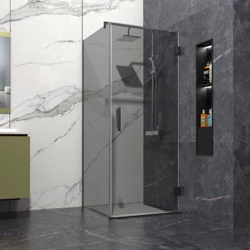 Sani Royal Douchecabine Rookglas 100x120 cm, Nieuw