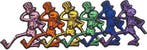 Grateful Dead Dancing Skulls Patch officiële merchandise, Ophalen of Verzenden, Nieuw, Kleding