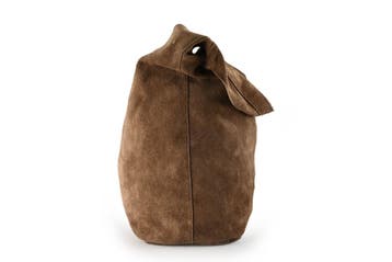 Manfield Handtas Bruin, Verzenden, Zo goed als nieuw, Bruin