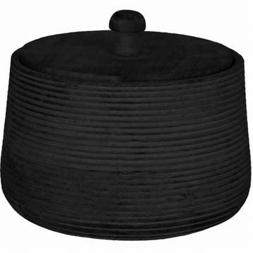 Jens Living Opbergpot Xl Mango - Zwart, Huis en Inrichting, Verzenden, Nieuw