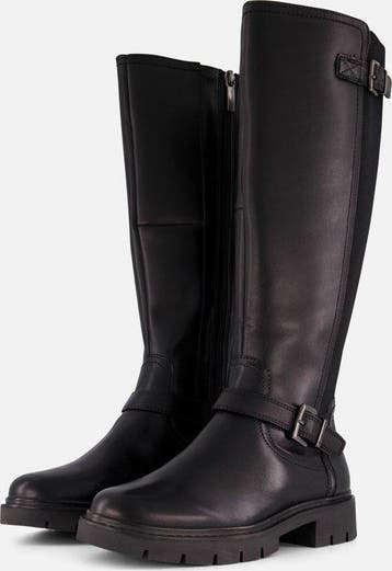 Tamaris - mt 40 - Hoge laarzen zwart Textiel - Dames, Kleding | Dames, Schoenen, Verzenden, Nieuw