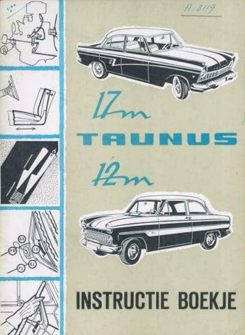 1960 Ford Taunus 17M & 12M Instructieboekje Nederlands, Verzenden