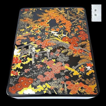 Kyoto Lacquer () Fubako (Document Box) – Colorful Floral