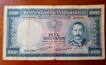Mozambique. - 1000 Escudos - 1953 - Pick 105 (Zonder