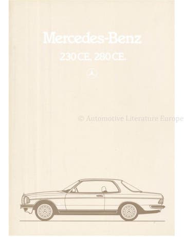 1981 MERCEDES BENZ E KLASSE COUPE BROCHURE NEDERLANDS, Nieuw, Author