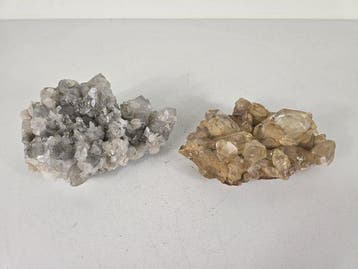 Citrine Kristal op matrix - Hoogte: 5 cm - Breedte: 14.5 cm-