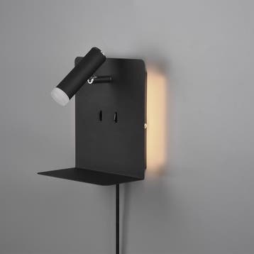LED Wandlamp - Trion Elonant - 6W - Warm Wit 3000K - USB, Ophalen of Verzenden, Nieuw, Metaal, Overige fittingen