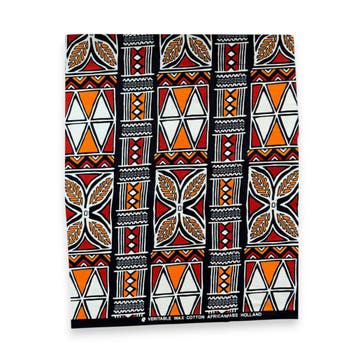 Fat Quarter Afrikaanse Wax Print Stof - Rood Oranje FTQ 8714, Ophalen of Verzenden, Nieuw