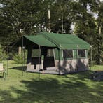 vidaXL Familietent voor 4 Personen Groen en Wit 324 x 255 x, Verzenden, Nieuw