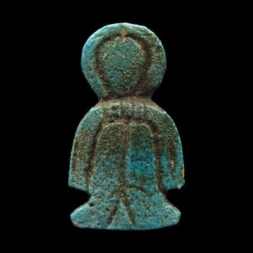 Oud-Egyptisch Faience Tyet/Tit amuleet (1x) - 3.1 cm (Zonder, Antiek en Kunst
