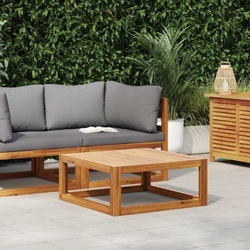 vidaXL Salontafel 68x68x29 cm massief acaciahout, Verzenden, Nieuw, Hardhout