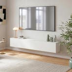 Hängeboard Evaton 180x32x30 cm Weiß, matt [en.casa], Verzenden, Nieuw