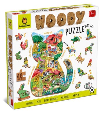 LUDATTICA Houten Puzzel - Huisdiere van €14,99 voor €7,49, Ophalen of Verzenden, Nieuw