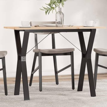 vidaXL Eettafel Y-frame 100x50x75 cm massief grenenhout en, Verzenden, Nieuw