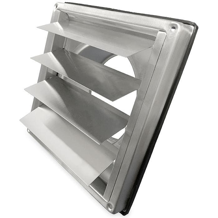 Overdrukrooster RVS aansluitmaat Ø 100mm, Doe-het-zelf en Verbouw, Ventilatie en Afzuiging, Nieuw, Verzenden