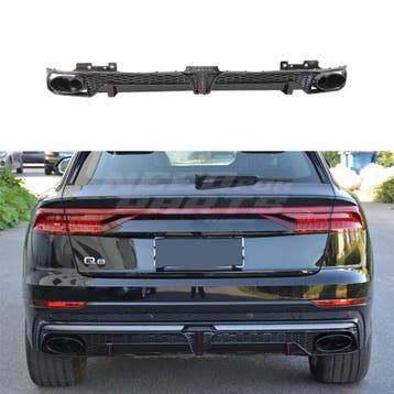 Diffuser With Black Exhaust Tips Voor Audi Q8 S Line/SQ8 4M, Ophalen of Verzenden, Nieuw