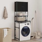 vidaXL Wasmachinekast 68x48,5x194 cm zwart, Verzenden, Nieuw