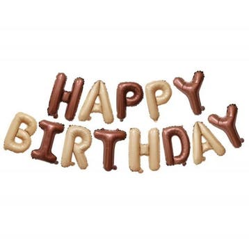 Happy Birthday folie ballonnen set 5-delig dinosaurus, Verzenden, Nieuw, Versiering, Verjaardag