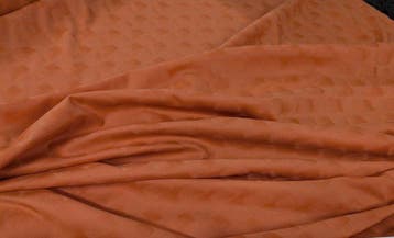 Copper Elegance – Vellutino Jacquard Tono su Tono - duplex -, Antiek en Kunst
