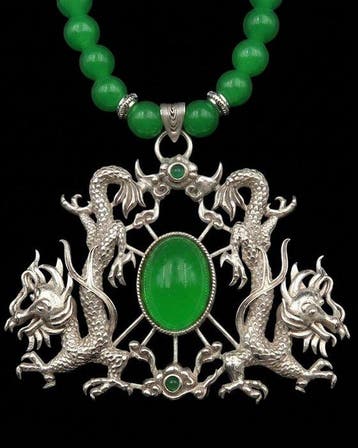 Ketting Imperiale Draken – Smaragd – Koninklijke Garde en
