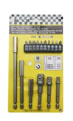 Bit dop adapter verlengset (16 dlg) zeskant, Ophalen of Verzenden, Nieuw