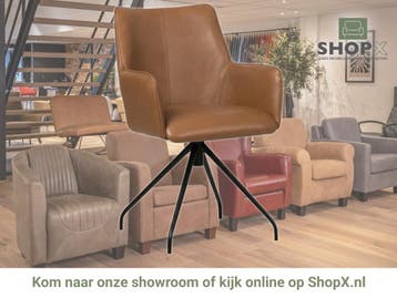 Leren eetkamerstoel Wave, Huis en Inrichting, Stoelen, Bohemian, Eigentijds, Industrieel, Modern, Scandinavisch, Nieuw, Leer, Ophalen of Verzenden