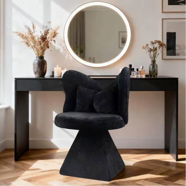 Draaibare Make-up Stoel – 360° Vanity Chair PU Leer, Huis en Inrichting, Tafels | Kaptafels, Nieuw, Verzenden