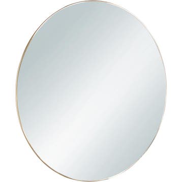 Spiegel - Livion Mali - Ø50cm - Wandspiegel in Frame - Goud, Huis en Inrichting, Woonaccessoires | Spiegels, Ophalen of Verzenden