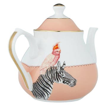 Yvonne Ellen London Theepot – Zebra - cadeaudoos, Huis en Inrichting, Keuken | Servies, Verzenden, Overige typen, Nieuw, Overige stijlen