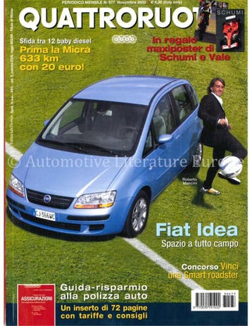2003 QUATTRORUOTE MAGAZINE 577 ITALIAANS, Nieuw, Author