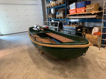 Tukkervlet roeiboot vlet boot werkboot stalenboot robuust, Nieuw