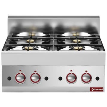 Fornuis | ALPHA 650 | Gas | 4 Branders (2x 3.6kW + 2x 5kW) |, Verzenden, Nieuw in verpakking
