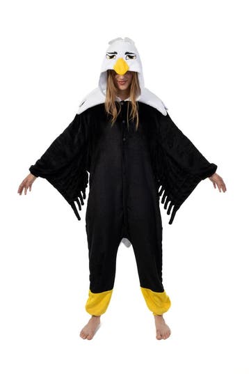 KIMU® Onesie Adelaar Pak XS-S of 152-158 Adelaarpak Arend Ko, Carnaval, Nieuw, Ophalen of Verzenden, Kleding