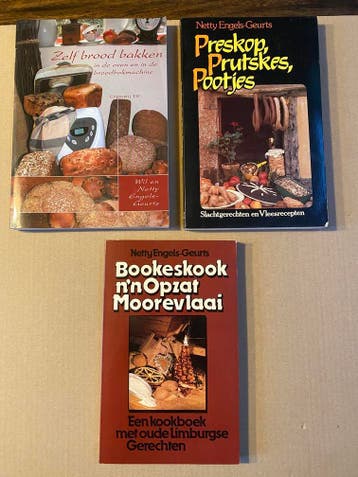 3 Boeken Netty Engels-Geurts - Oude Limburgse Gerechten, Boeken, Verzenden, Gelezen