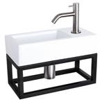 Fonteinset Differnz Ravo Keramiek Met Handoekrek 38.5x18.5x9, Ophalen of Verzenden, Nieuw, Overige typen
