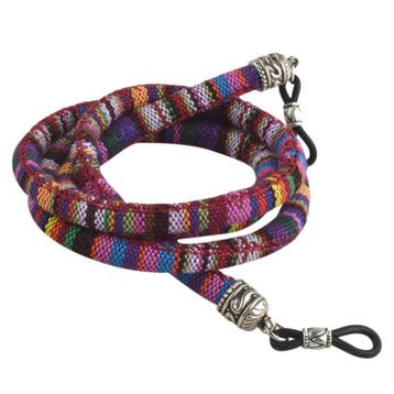 Fako Bijoux - Brillenkoord - Boho - 6mm - 70cm - Paars, Verzenden, Nieuw