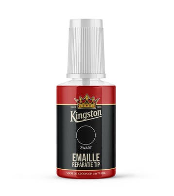 Kingston emaille reparatie tip hoogglans, 20 ml, zwart, ral, Verzenden, Nieuw