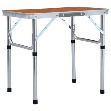 vidaXL Campingtafel inklapbaar 60x45 cm aluminium, Verzenden, Nieuw
