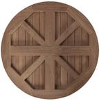 Tafelblad teakhout rond 70 cm en 3 cm dik - teak tafelbladen, Ophalen of Verzenden, Nieuw in verpakking, Meubilair