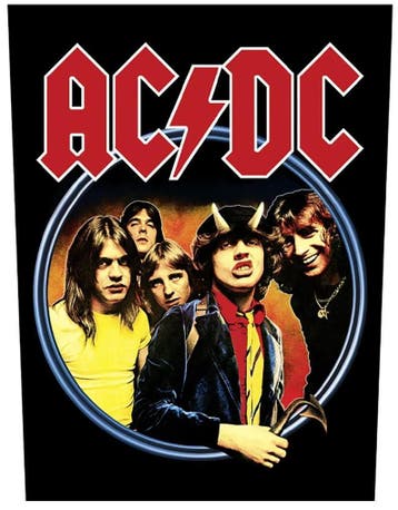 AC/DC - Highway to Hell - Rugpatch officiële merchandise, Ophalen of Verzenden, Nieuw, Kleding