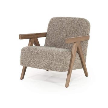 Fauteuil Francis - Taupe Flou - 96317 - fauteuils, Nieuw, Stof