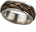 Keltische knoop 925 zilveren ring met brons maat 59, Sieraden, Tassen en Uiterlijk, Ringen, Verzenden, Nieuw