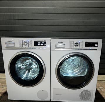 TOPSET! SIEMENS 9KG WASMACHINE SIEMENS 9KG WARMTEPOMPDROGER, Witgoed en Apparatuur, Wasmachines, Energieklasse A of zuiniger, Minder dan 85 cm