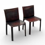 Cassina - Mario Bellini - Stoel (2) - cab 412 - Kalfsleer -