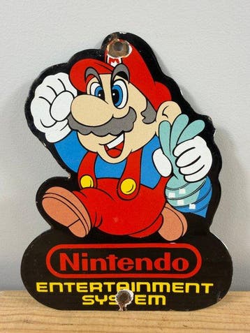 Nintendo - Emaille plaat - Emaille