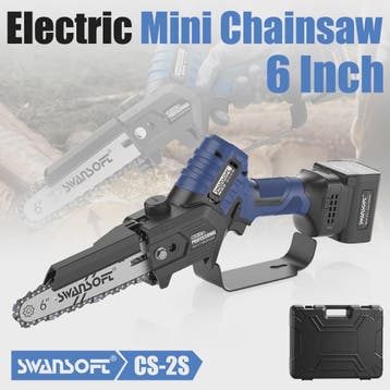 SWANSOFT 6-inch Elektrische Mini Kettingzaag - Krachtige 600, Verzenden, Nieuw