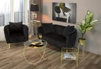 FAUTEUIL BUCAREST ZWART CM 76x74x71, Huis en Inrichting, Ophalen of Verzenden, Nieuw