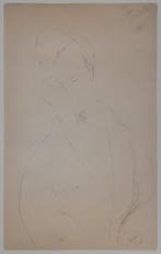 Amedeo Modigliani (1884-1920) - Homme au chapeau, Antiek en Kunst